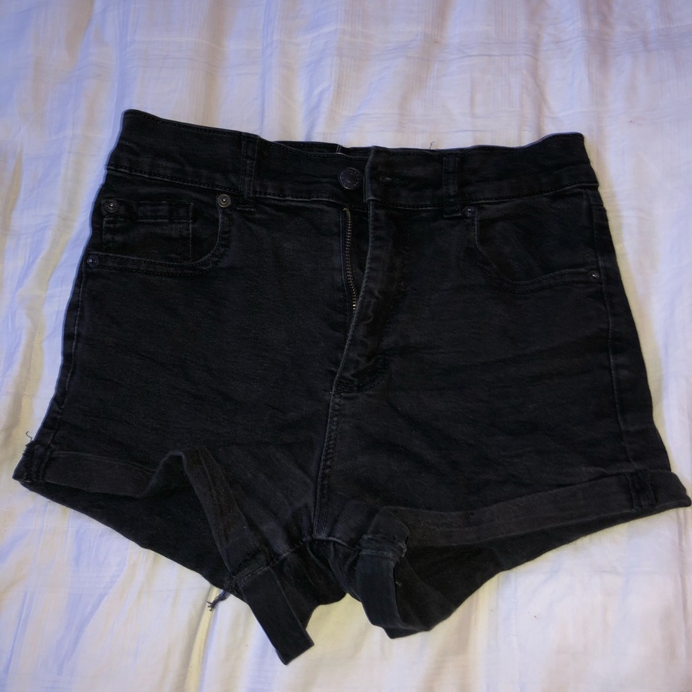 Black denim shorts from garage size 3